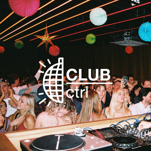 A crowd at a nighclub with text reading "CLUB ctrl"